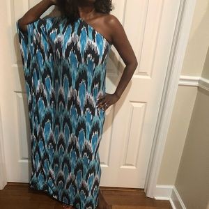 Micheal kors One Shoulder Maxi Dress
